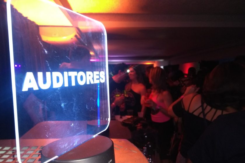 Estande dos auditores